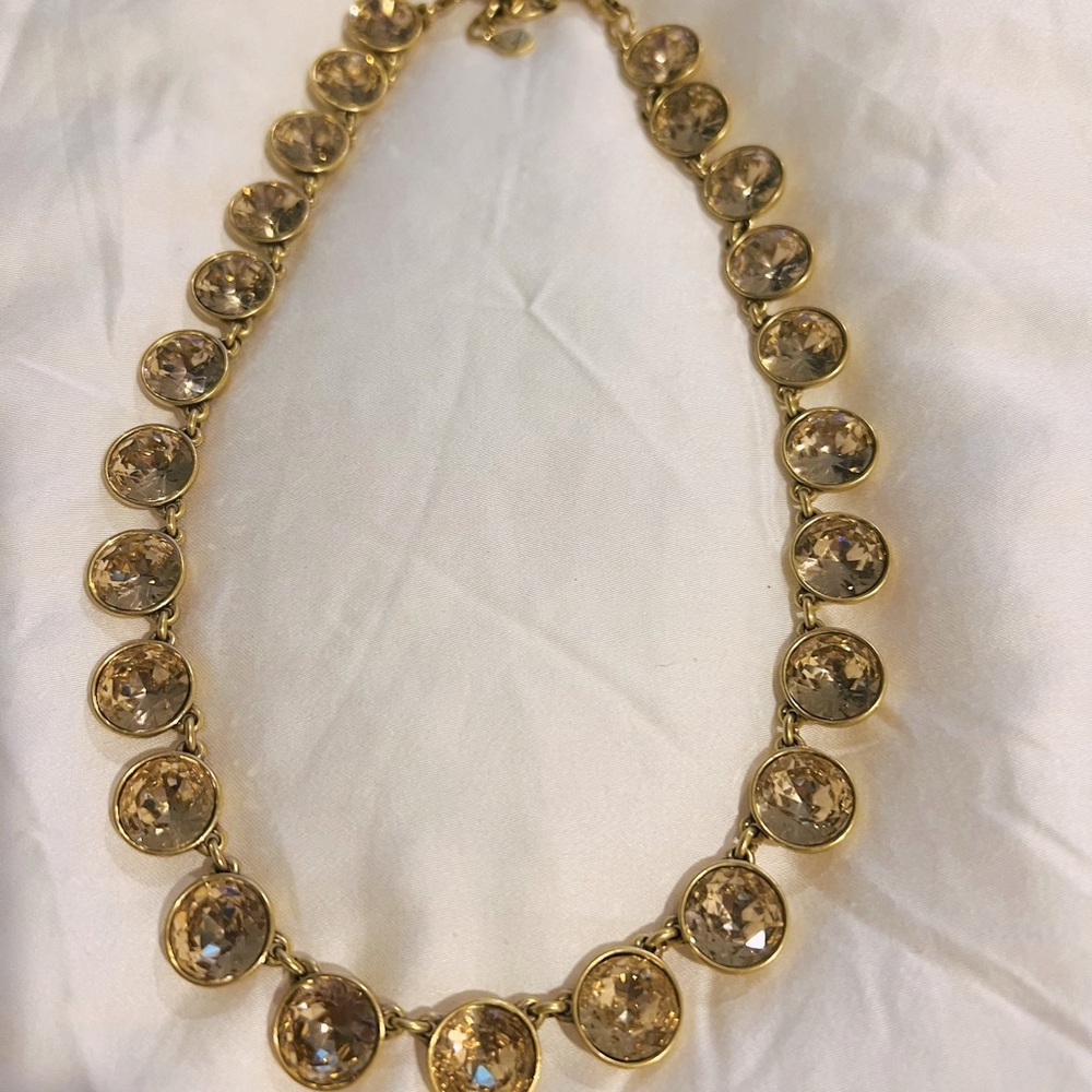 Stella & Dot Sparkle Strand Necklace in gold-tone. Condition: Good